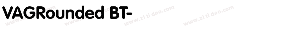 VAGRounded BT字体转换